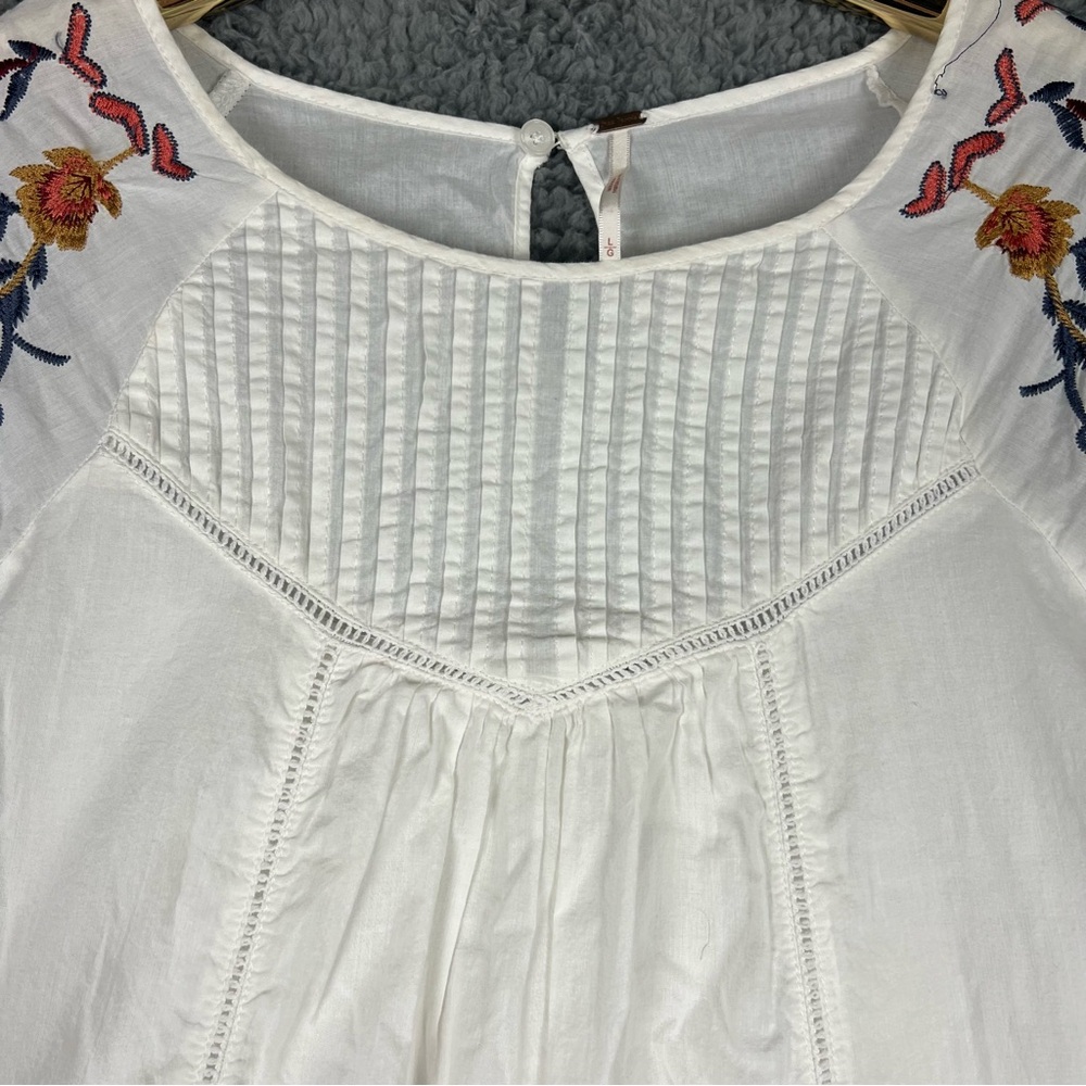 🛑 SOLD 🛑 Free People Womens Large Pavlo Embroidered Shift Dress Bohemian - Picture 4 of 16